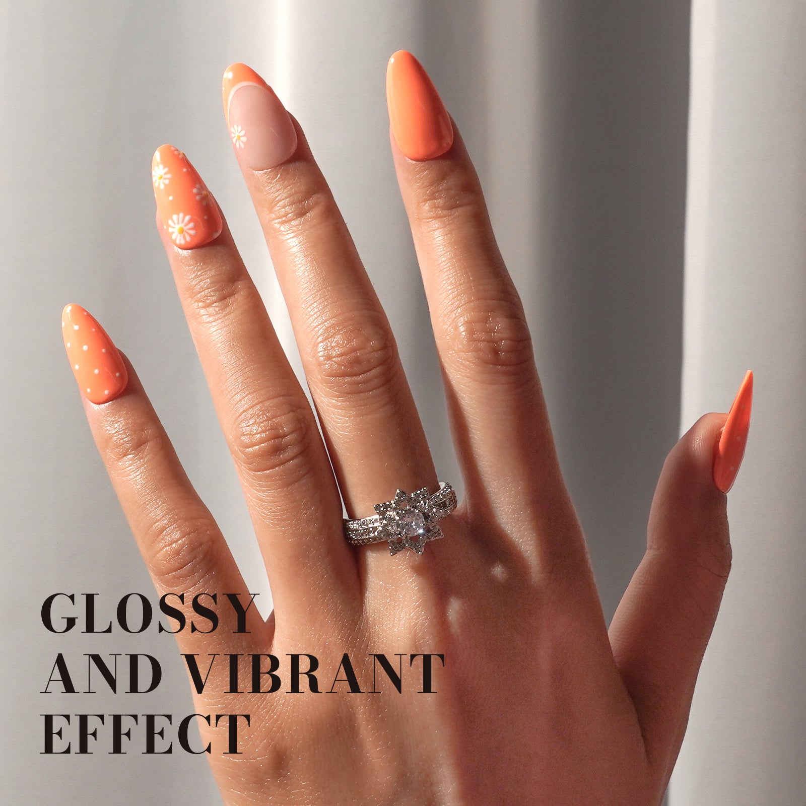 227 Light Orange - TPO-Free Faster UV Curing Gel Nail Polish 0.5 fl oz/15ml - 图片5