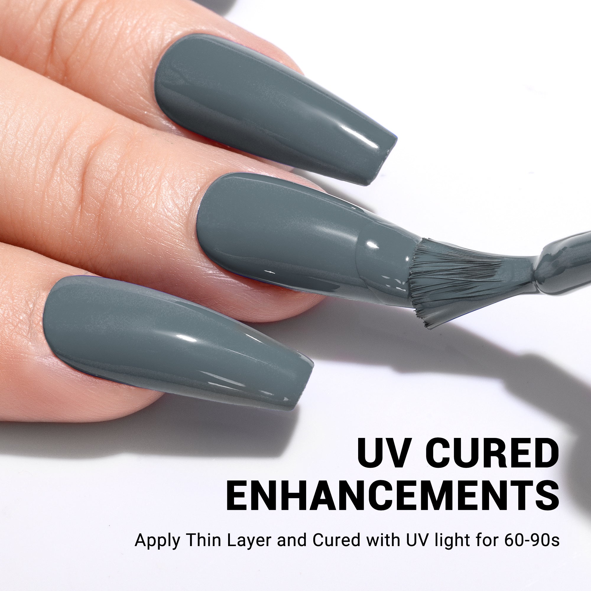 246 Blue Gray  - TPO-Free Thick Gel Nail Polish(15ml) - 图片3