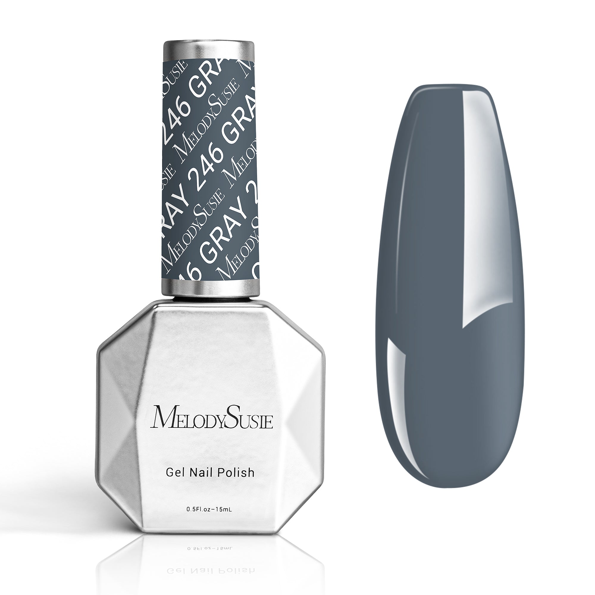 246 Blue Gray  - TPO-Free Thick Gel Nail Polish(15ml)