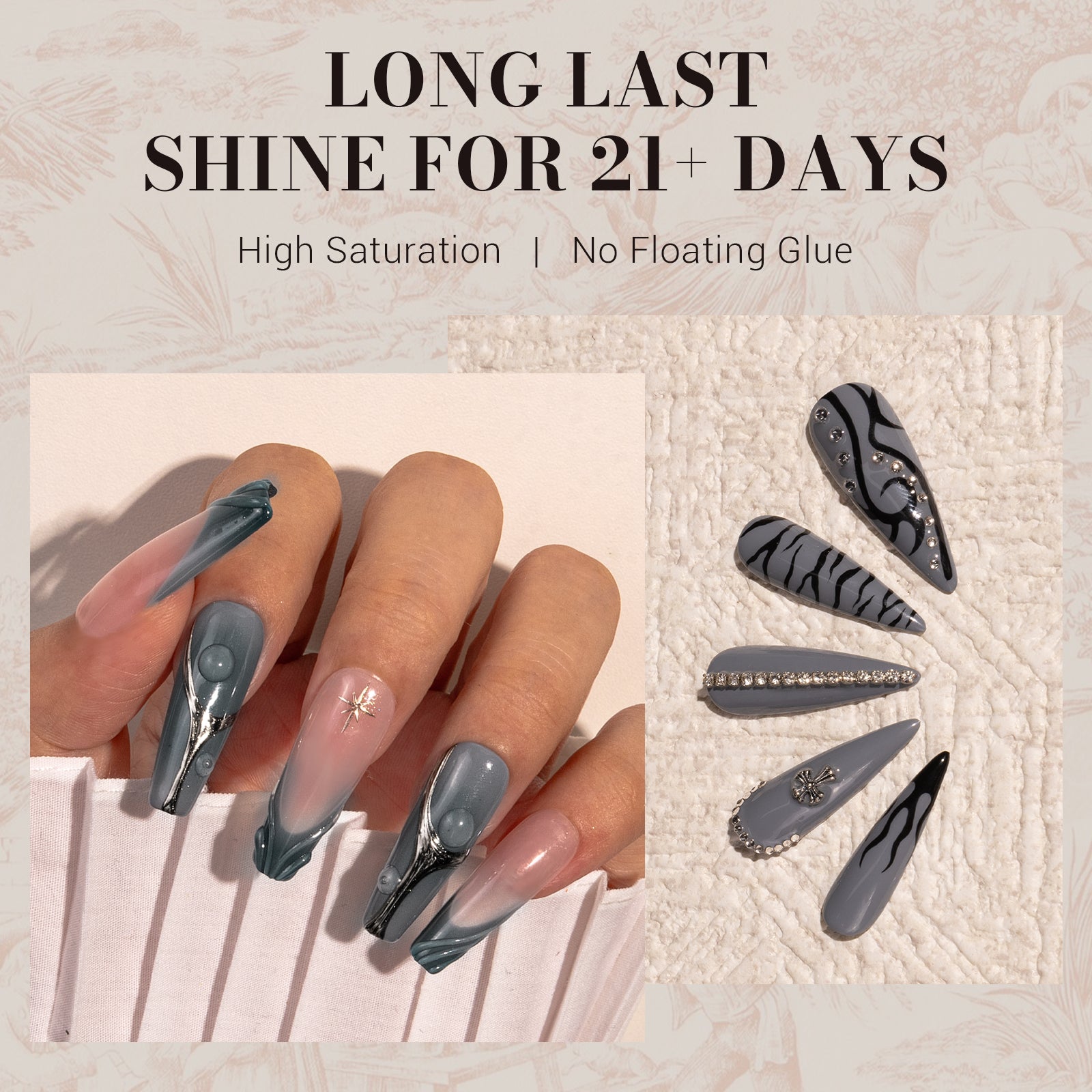 246 Sesame Gray - TPO-Free Faster UV Curing Gel Nail Polish 0.5 fl oz/15ml - 图片4