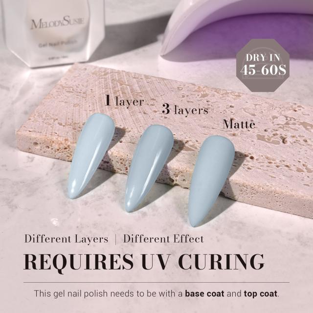 251 Cerulean Blue - TPO-Free Faster UV Curing Gel Nail Polish 0.5 fl oz/15ml