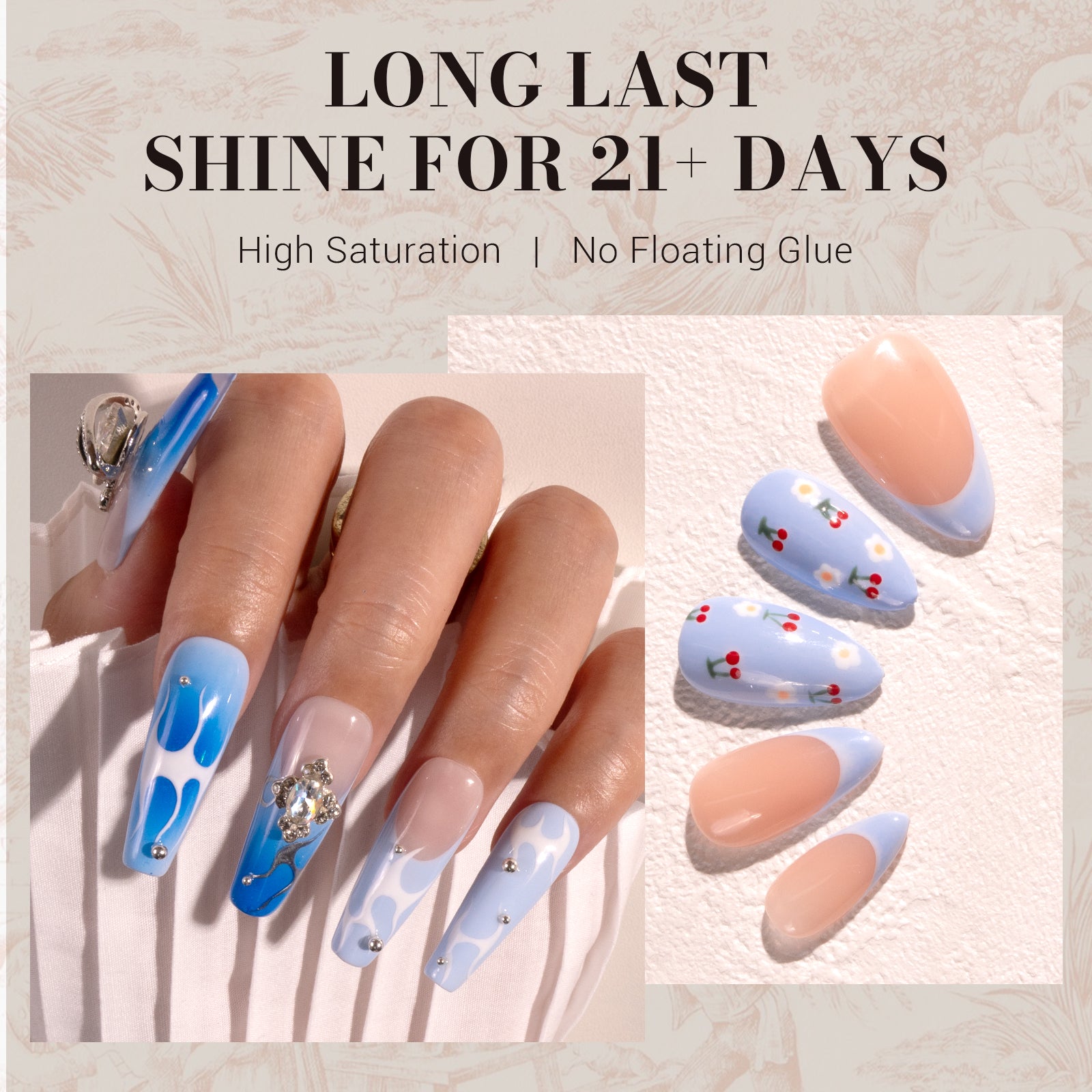 253 Light Blue - TPO-Free Faster UV Curing Gel Nail Polish 0.5 fl oz/15ml - 图片4