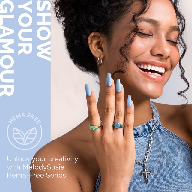 253 Macaron Blue - HEMA-Free Gel Nail Polish 0.5 fl oz/15ml