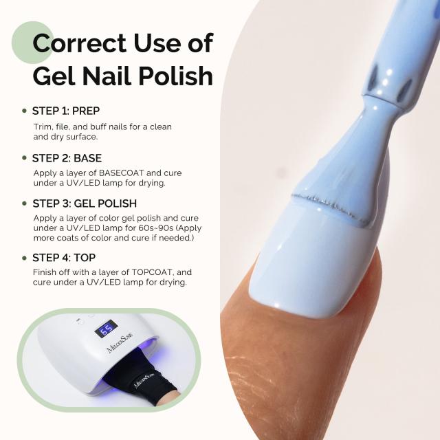 253 Macaron Blue - HEMA-Free Gel Nail Polish 0.5 fl oz/15ml