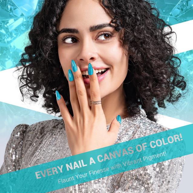 2572 Electric Turquoise Neon - TPO-Free Thick Gel Nail Polish(15ml)