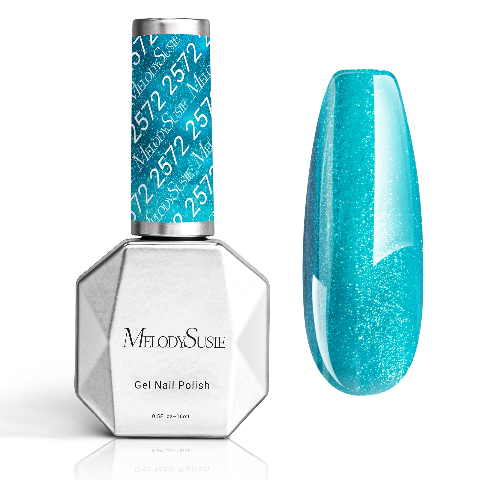 2572 Electric Turquoise Neon - TPO-Free Thick Gel Nail Polish(15ml)