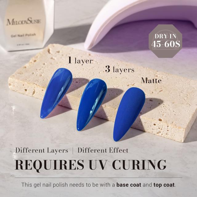 269 Royal Blue - TPO-Free Faster UV Curing Gel Nail Polish 0.5 fl oz/15ml