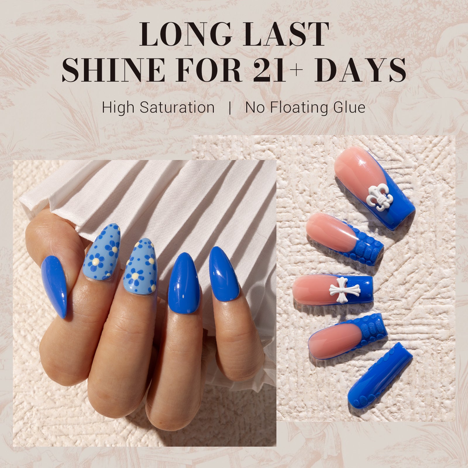 269 Royal Blue - TPO-Free Faster UV Curing Gel Nail Polish 0.5 fl oz/15ml - 图片4