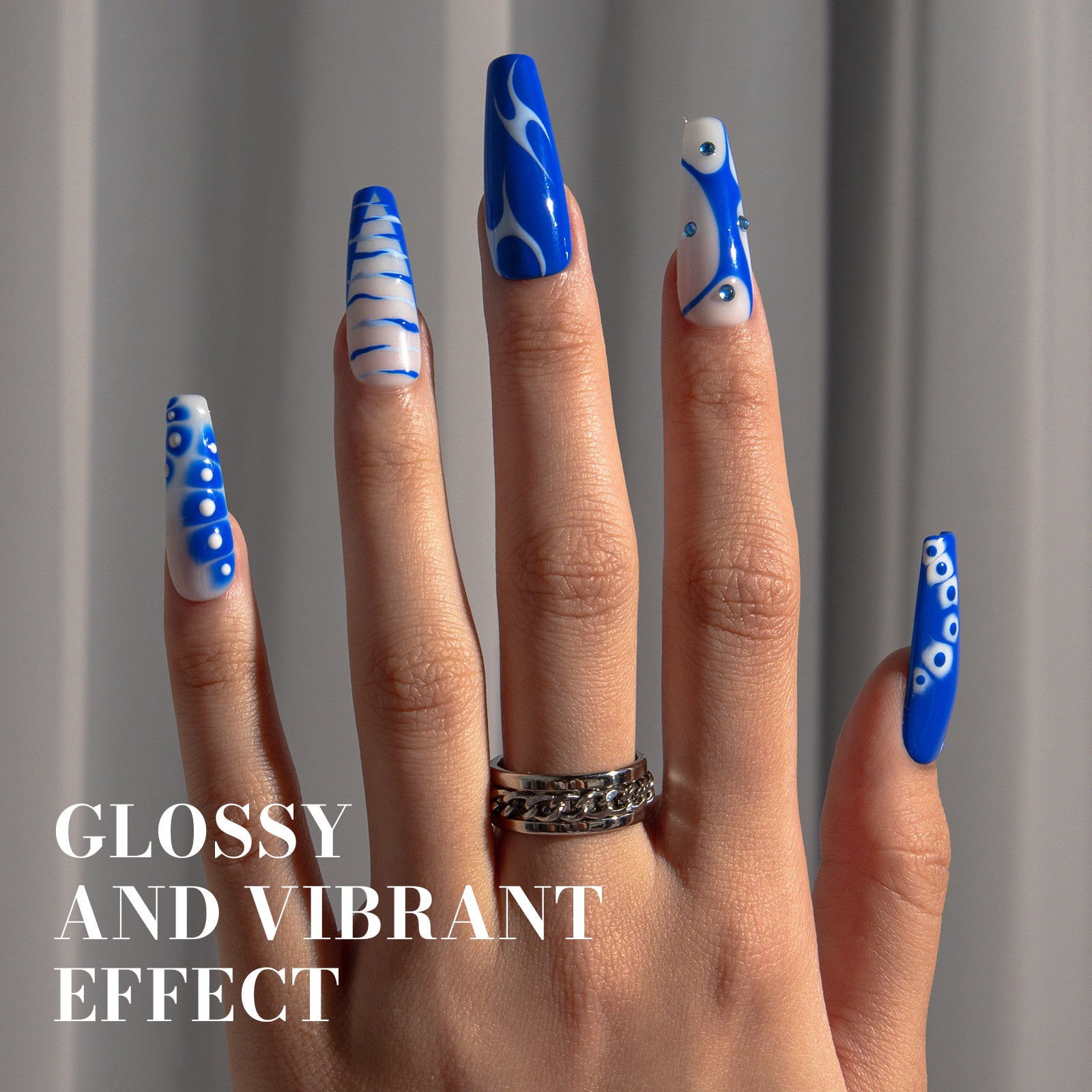 269 Royal Blue - TPO-Free Faster UV Curing Gel Nail Polish 0.5 fl oz/15ml - 图片5