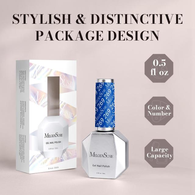 269 Royal Blue - TPO-Free Faster UV Curing Gel Nail Polish 0.5 fl oz/15ml