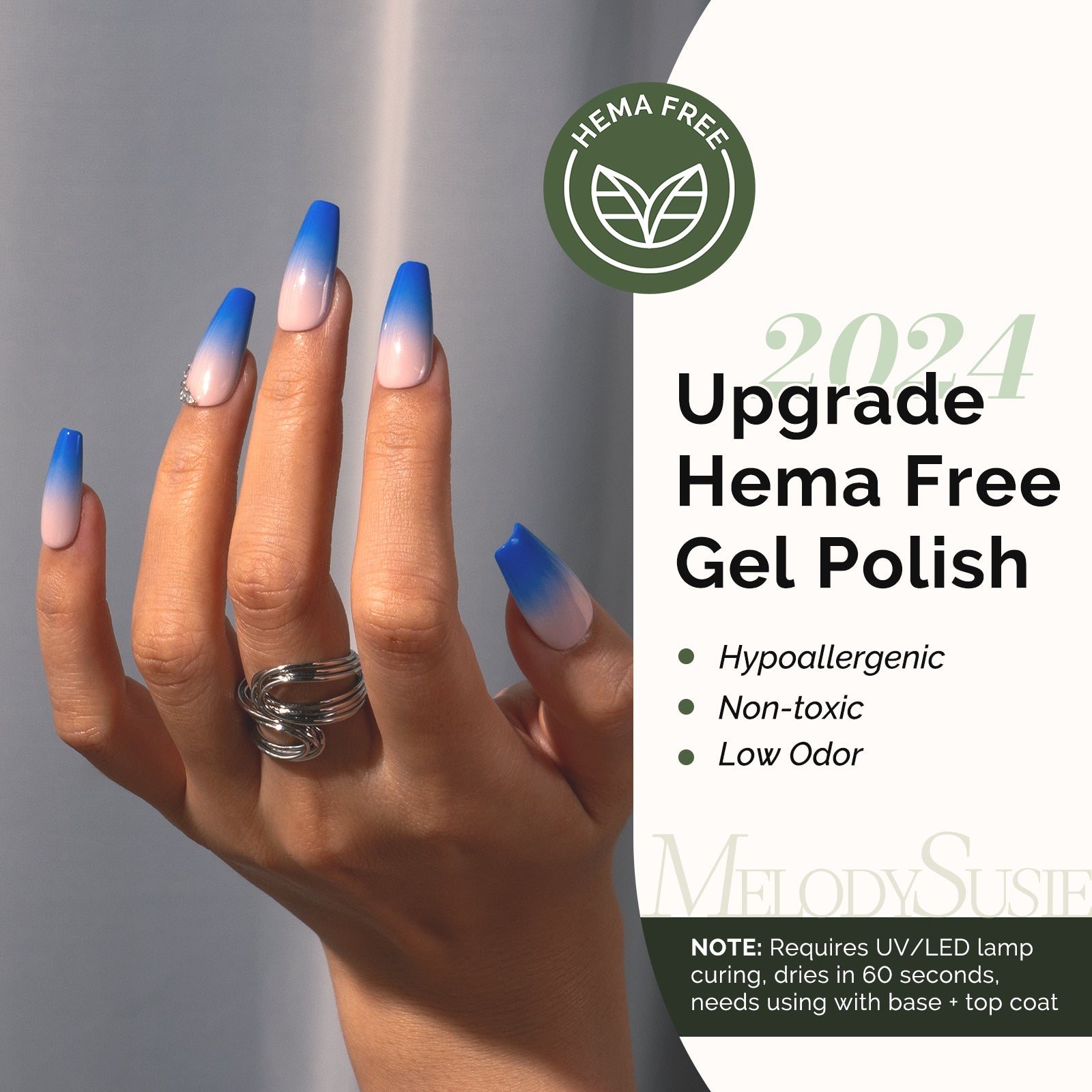 269 Royal Blue - HEMA-Free Gel Nail Polish 0.5 fl oz/15ml - 图片2