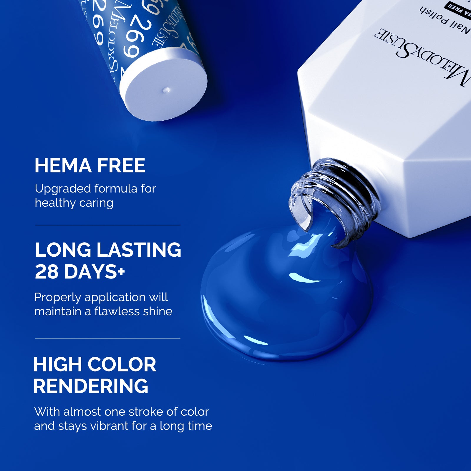 269 Royal Blue - HEMA-Free Gel Nail Polish 0.5 fl oz/15ml - 图片3