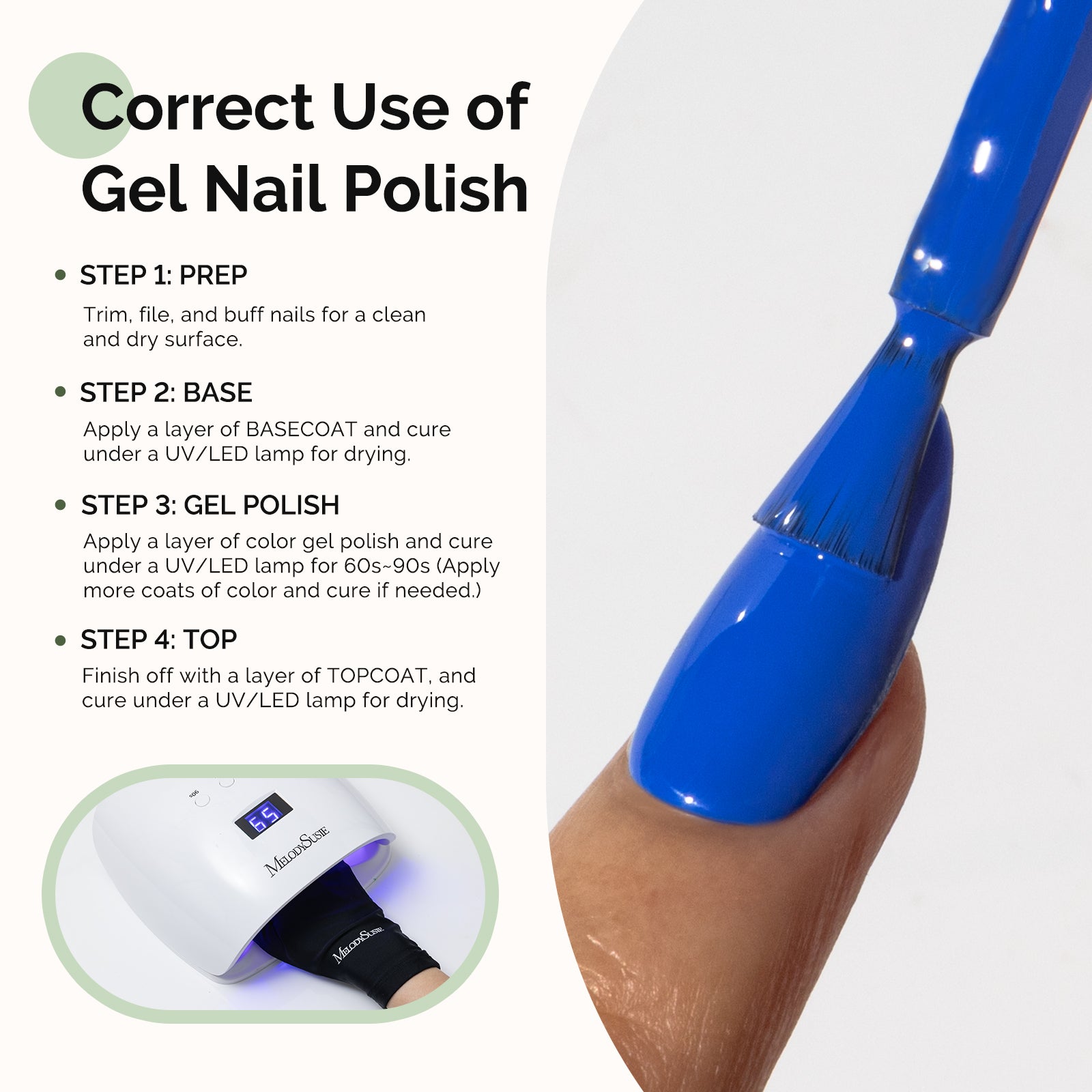 269 Royal Blue - HEMA-Free Gel Nail Polish 0.5 fl oz/15ml - 图片5