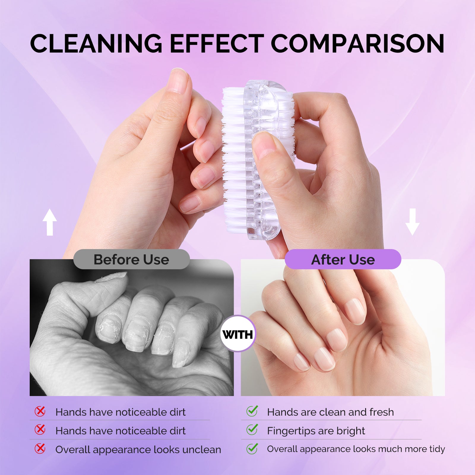 3 Pack Nail Brush Set - Image4