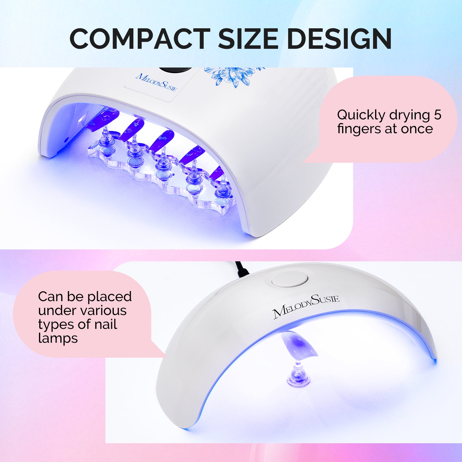 3 Sets Blue Acrylic Magnetic Nail Stand - 图片3