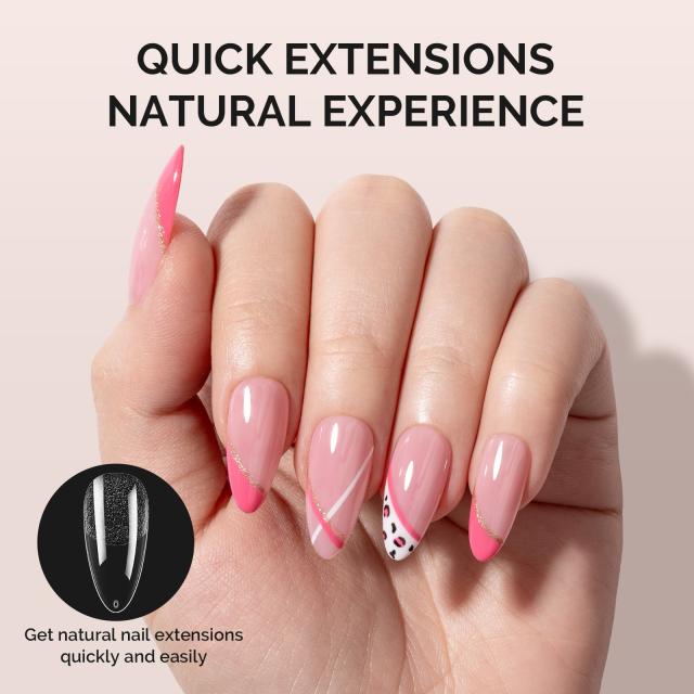 300Pcs Half Matte Clear Acrylic Full Cover Nail Tips