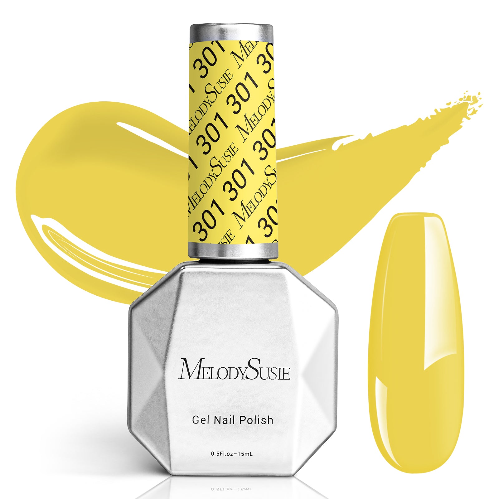 301 Lemonade Yellow - TPO-Free Faster UV Curing Gel Nail Polish 0.5 fl oz/15ml