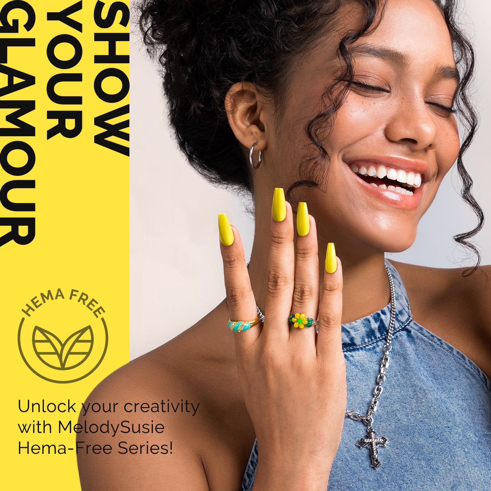 301 Lemonade Yellow - HEMA-Free Gel Nail Polish 0.5 fl oz/15ml - 图片4