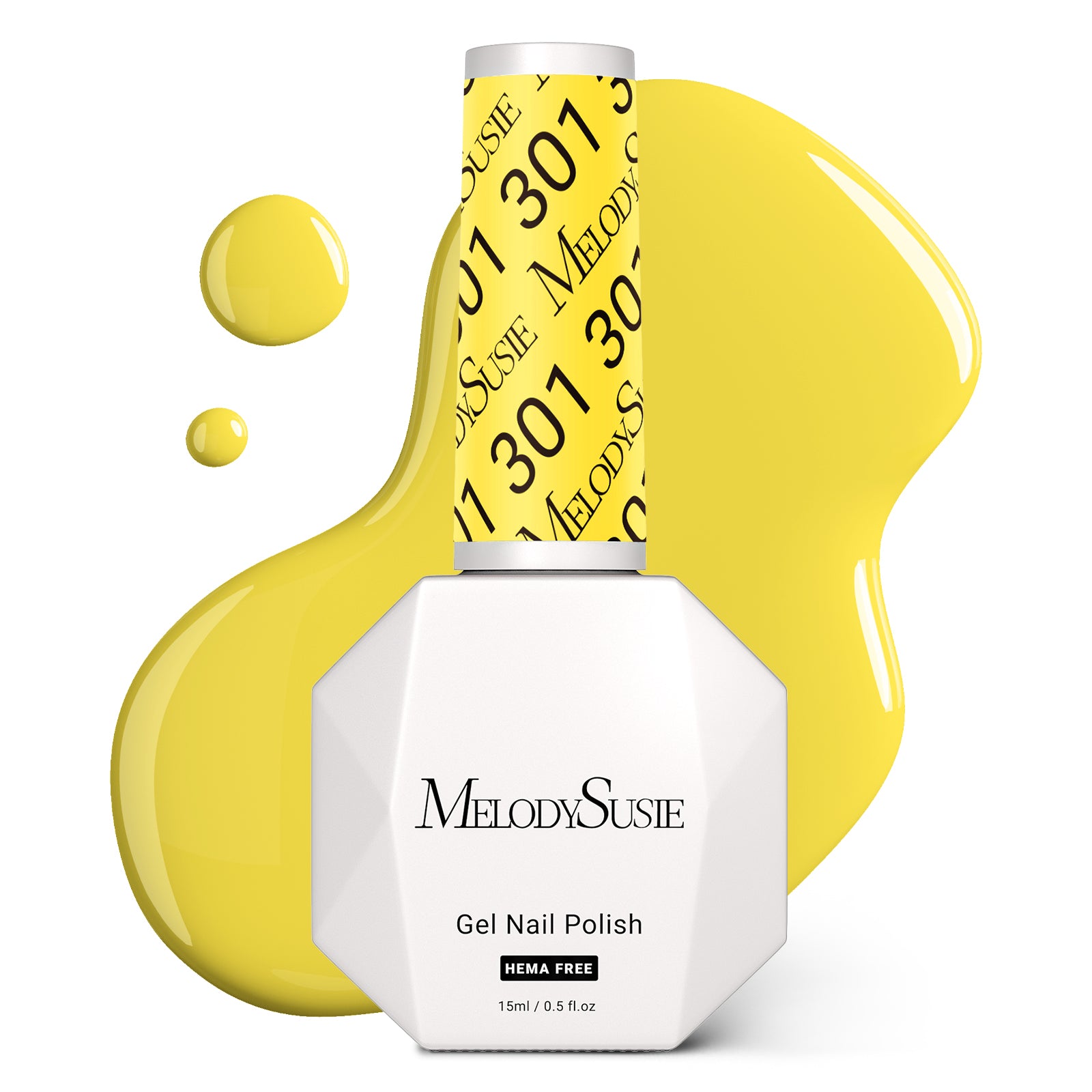 301 Lemonade Yellow - HEMA-Free Gel Nail Polish 0.5 fl oz/15ml