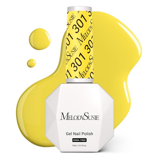 301 Lemonade Yellow - HEMA-Free Gel Nail Polish 0.5 fl oz/15ml