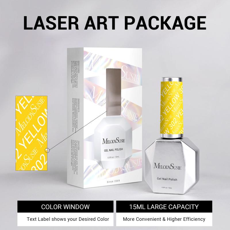 302 Almond Yellow - TPO-Free Thick Gel Nail Polish(15ml)