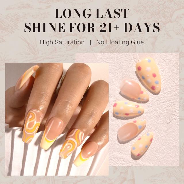 310 Creamy Yellow - TPO-Free Faster UV Curing Gel Nail Polish 0.5 fl oz/15ml