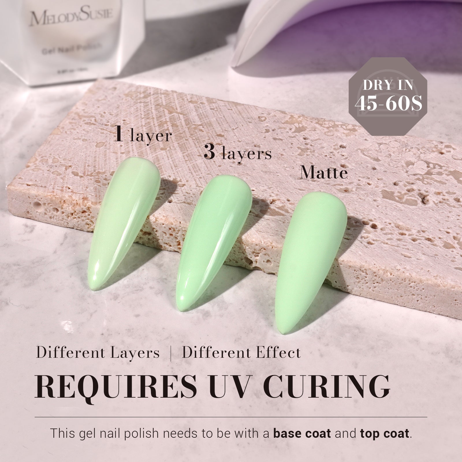 326 Bright Green - TPO-Free Faster UV Curing Gel Nail Polish 0.5 fl oz/15ml - 图片3