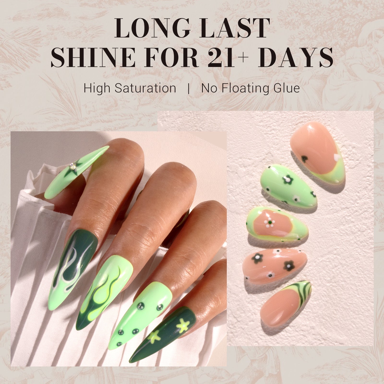 326 Bright Green - TPO-Free Faster UV Curing Gel Nail Polish 0.5 fl oz/15ml - 图片4