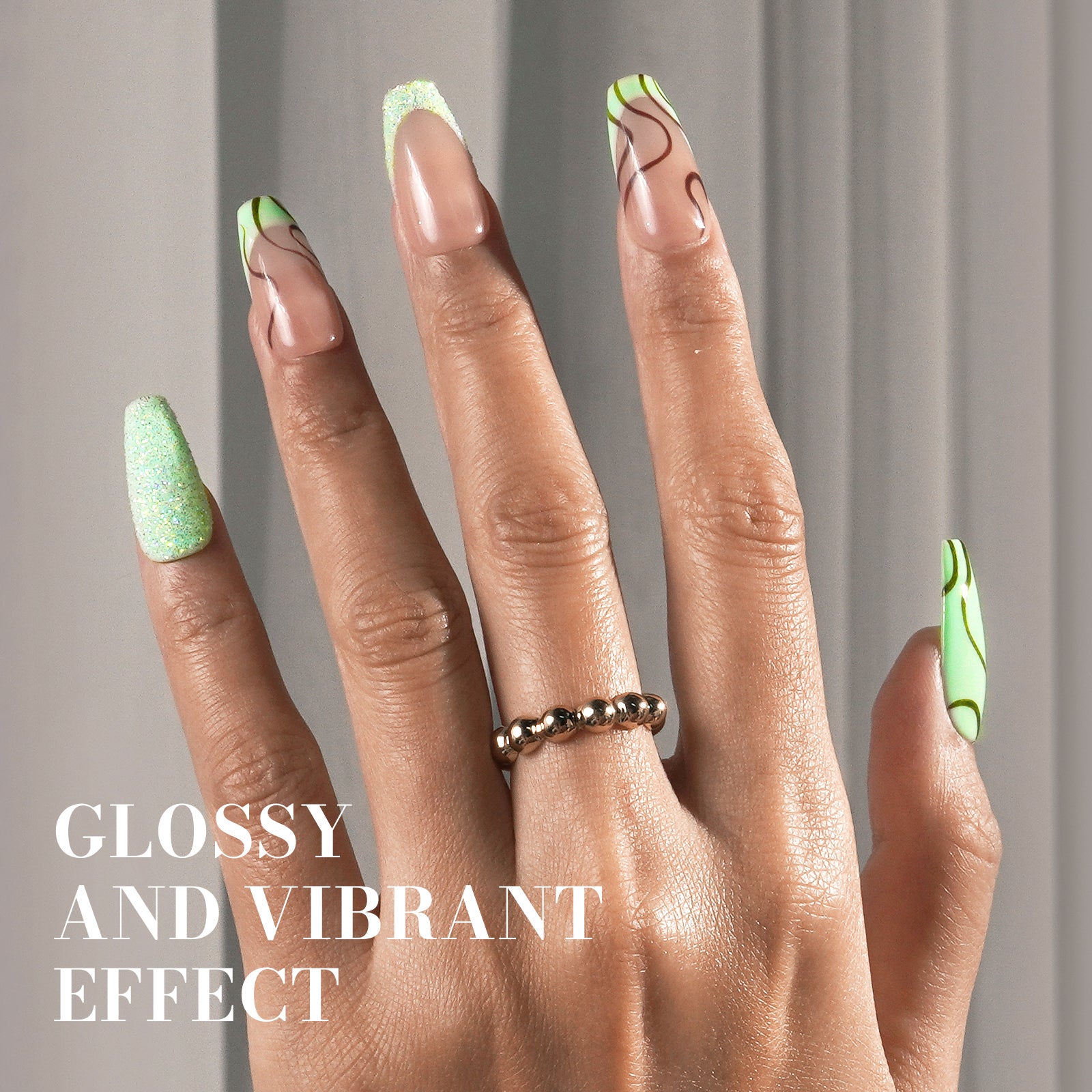 326 Bright Green - TPO-Free Faster UV Curing Gel Nail Polish 0.5 fl oz/15ml - 图片5