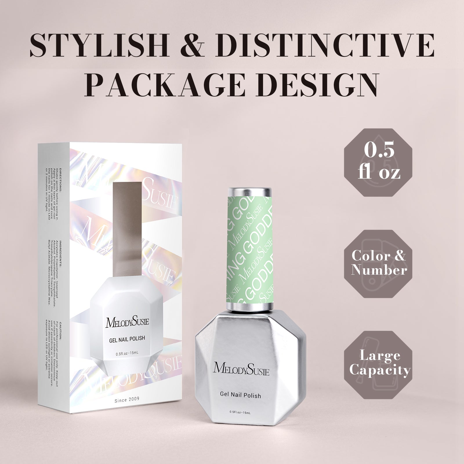 326 Bright Green - TPO-Free Faster UV Curing Gel Nail Polish 0.5 fl oz/15ml - 图片6