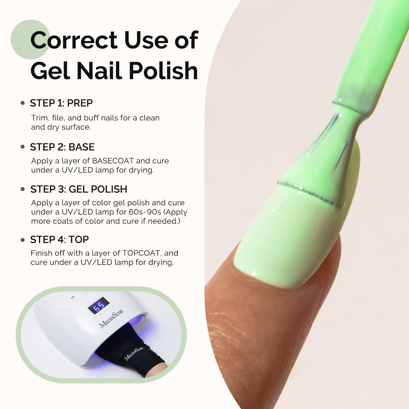 326 Light Green - HEMA-Free Gel Nail Polish 0.5 fl oz/15ml - 图片5