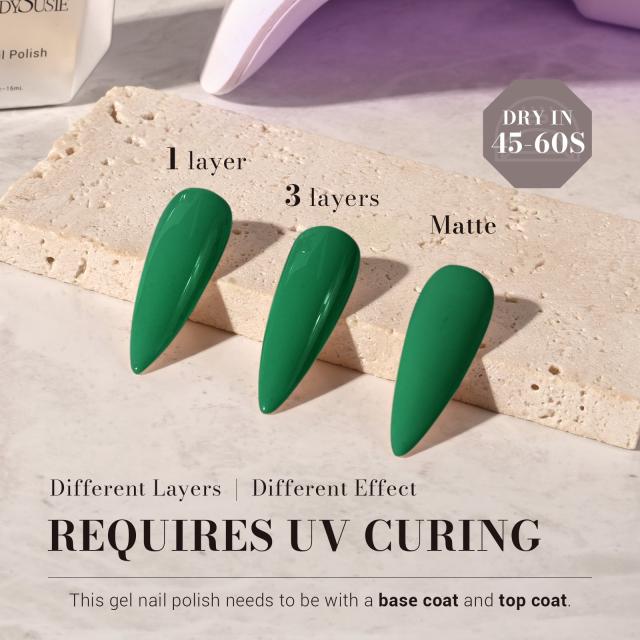 347 Fresh Green - TPO-Free Faster UV Curing Gel Nail Polish 0.5 fl oz/15ml