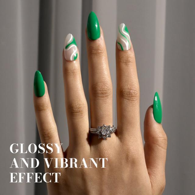 347 Fresh Green - TPO-Free Faster UV Curing Gel Nail Polish 0.5 fl oz/15ml