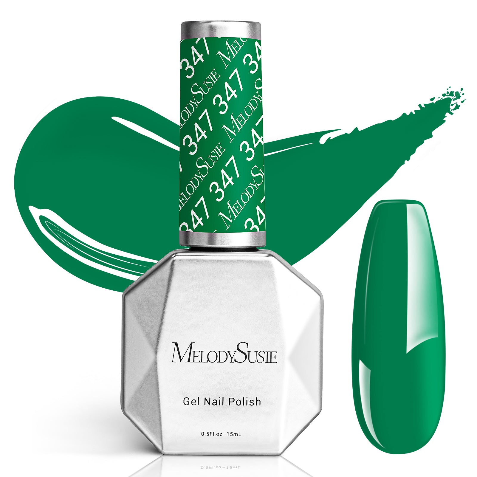 347 Fresh Green - TPO-Free Faster UV Curing Gel Nail Polish 0.5 fl oz/15ml