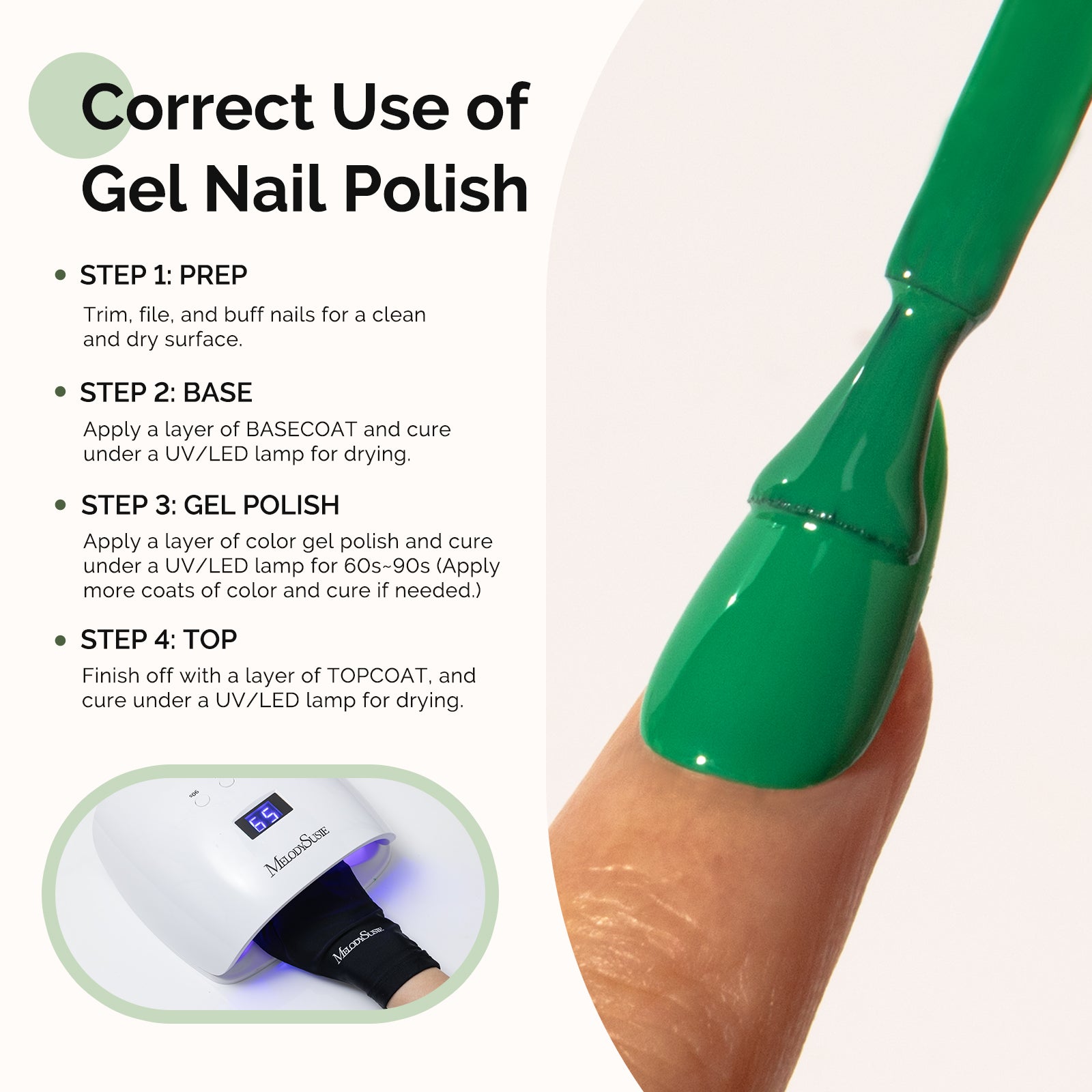 347 Fresh Green - HEMA-Free Gel Nail Polish 0.5 fl oz/15ml - 图片5