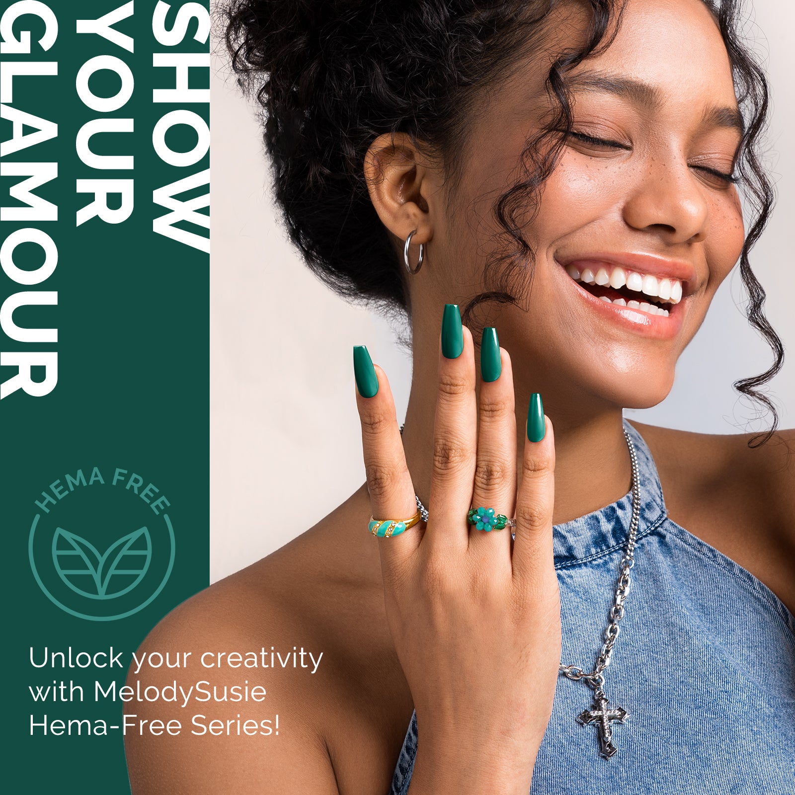 348 Green - HEMA-Free Gel Nail Polish 0.5 fl oz/15ml - 图片4