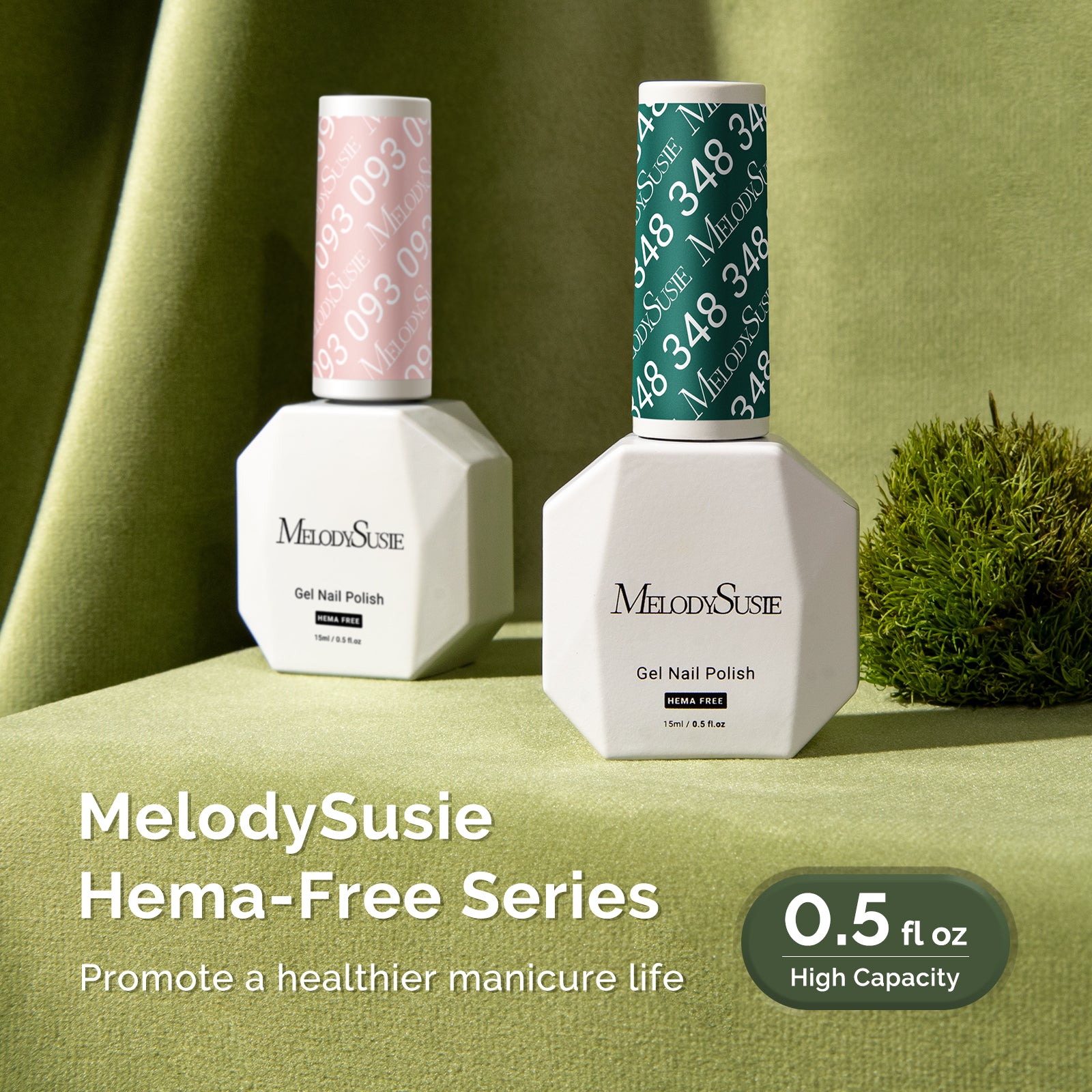 348 Green - HEMA-Free Gel Nail Polish 0.5 fl oz/15ml - 图片7