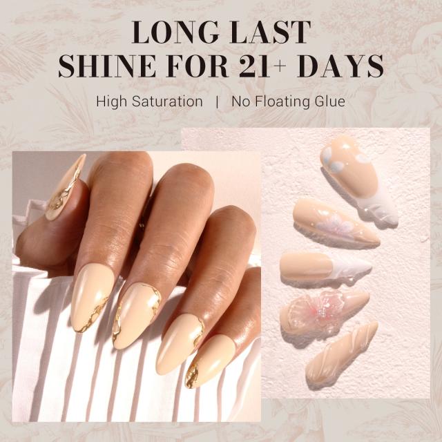 373 Beige - TPO-Free Faster UV Curing Gel Nail Polish 0.5 fl oz/15ml