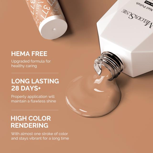 377 Caramel Brown - HEMA-Free Gel Nail Polish 0.5 fl oz/15ml