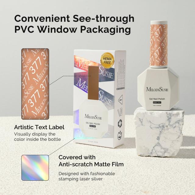 377 Caramel Brown - HEMA-Free Gel Nail Polish 0.5 fl oz/15ml