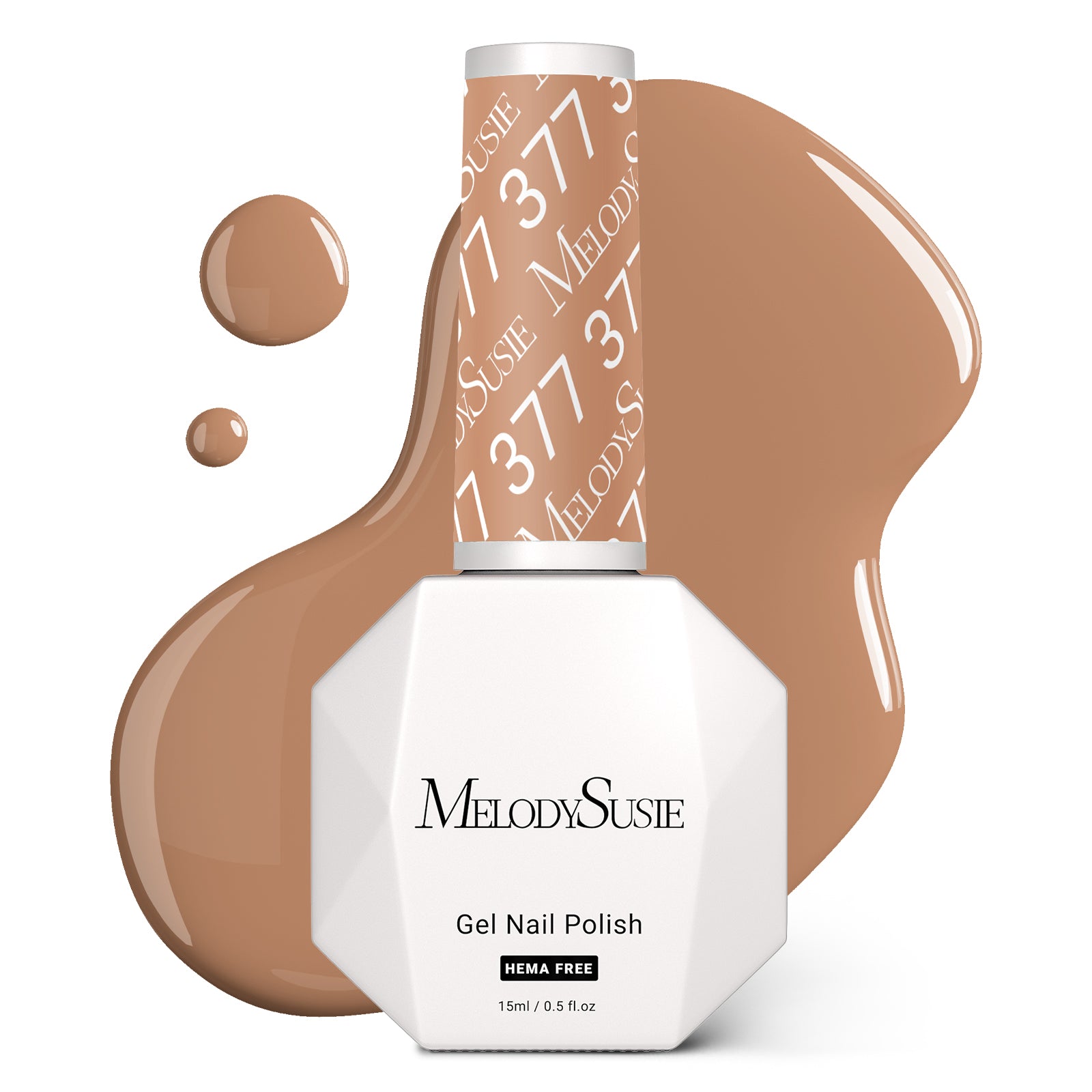 377 Caramel Brown - HEMA-Free Gel Nail Polish 0.5 fl oz/15ml