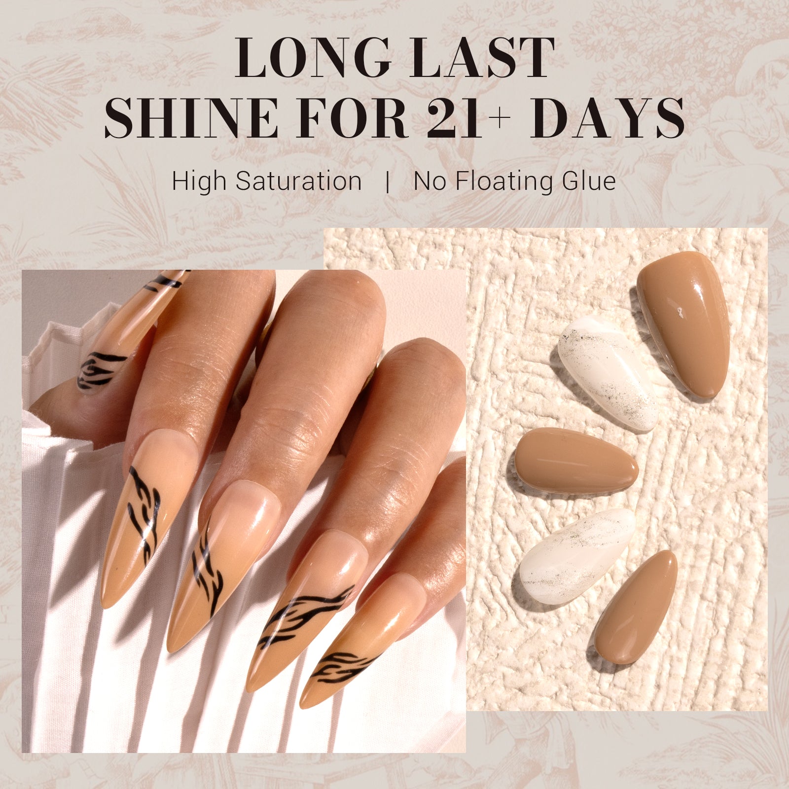 377 Nude Brown - TPO-Free Faster UV Curing Gel Nail Polish 0.5 fl oz/15ml - 图片4