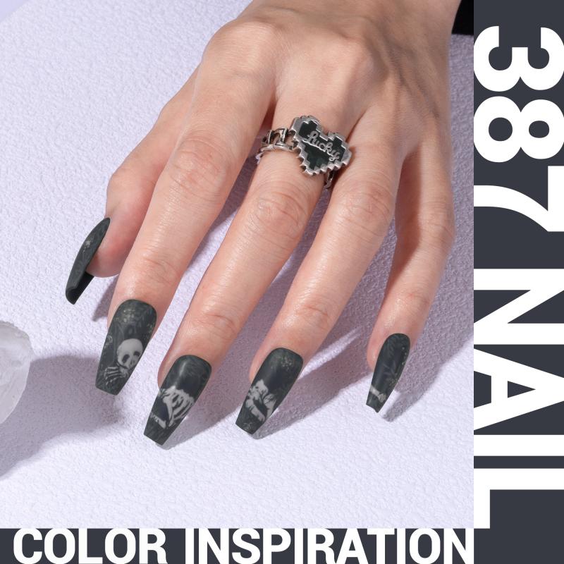 387 Dark Gray - TPO-Free Thick Gel Nail Polish(15ml)