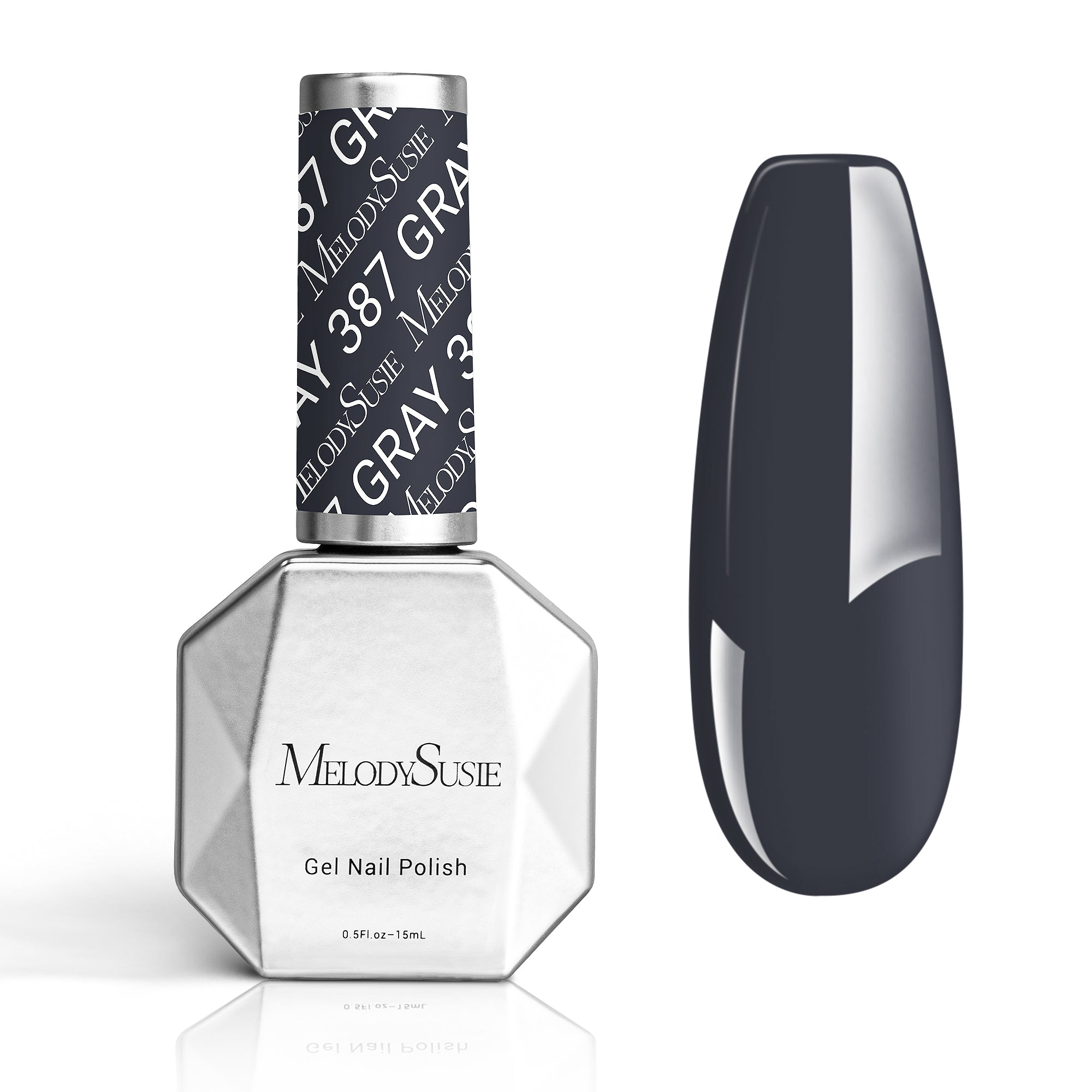 387 Dark Gray - TPO-Free Thick Gel Nail Polish(15ml)