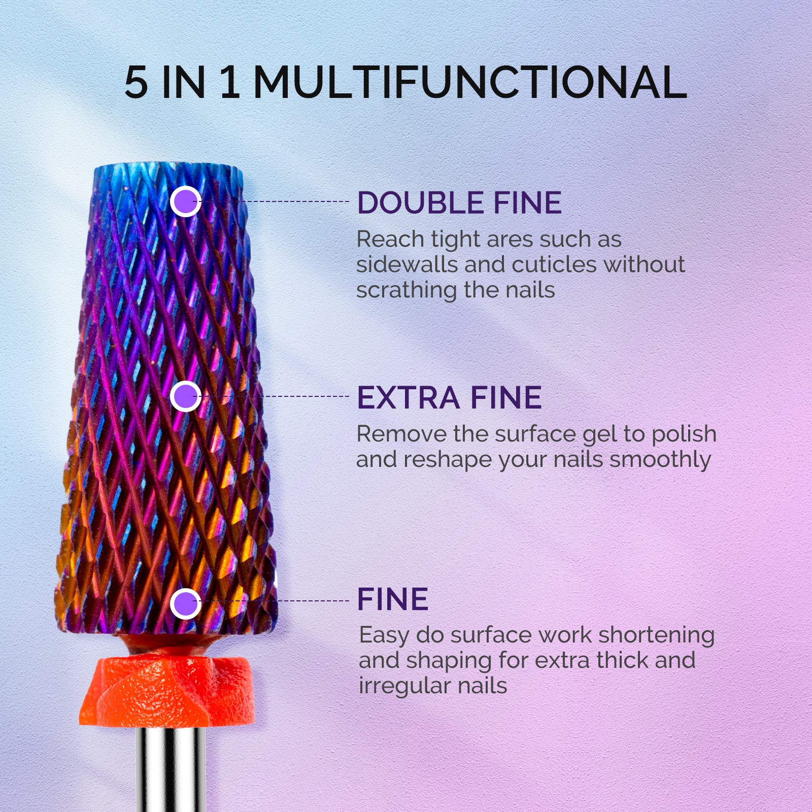 3Pcs Carbide Tungsten Nail Drill Bits Set - 图片3