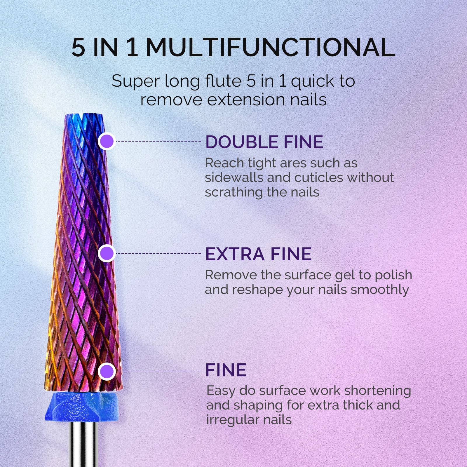 3Pcs Carbide Tungsten Nail Drill Bits Set - 图片9
