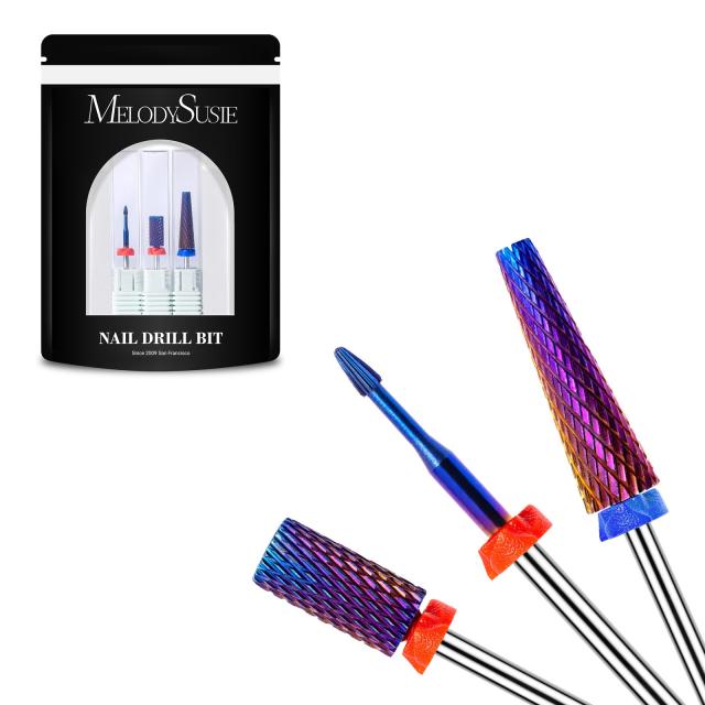 3Pcs Carbide Tungsten Nail Drill Bits Set