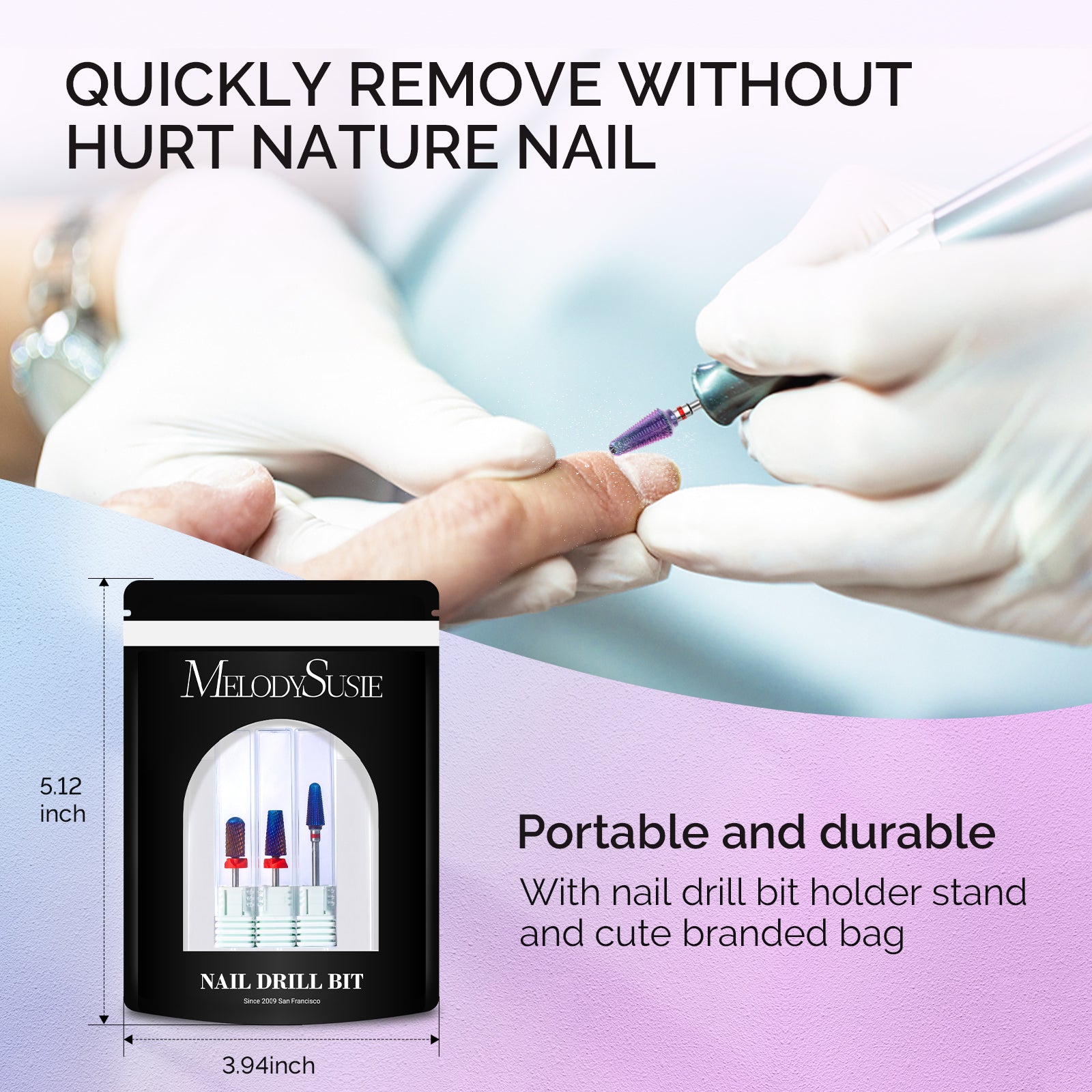 3Pcs Carbide Tungsten Nail Drill Bits Set - 图片7