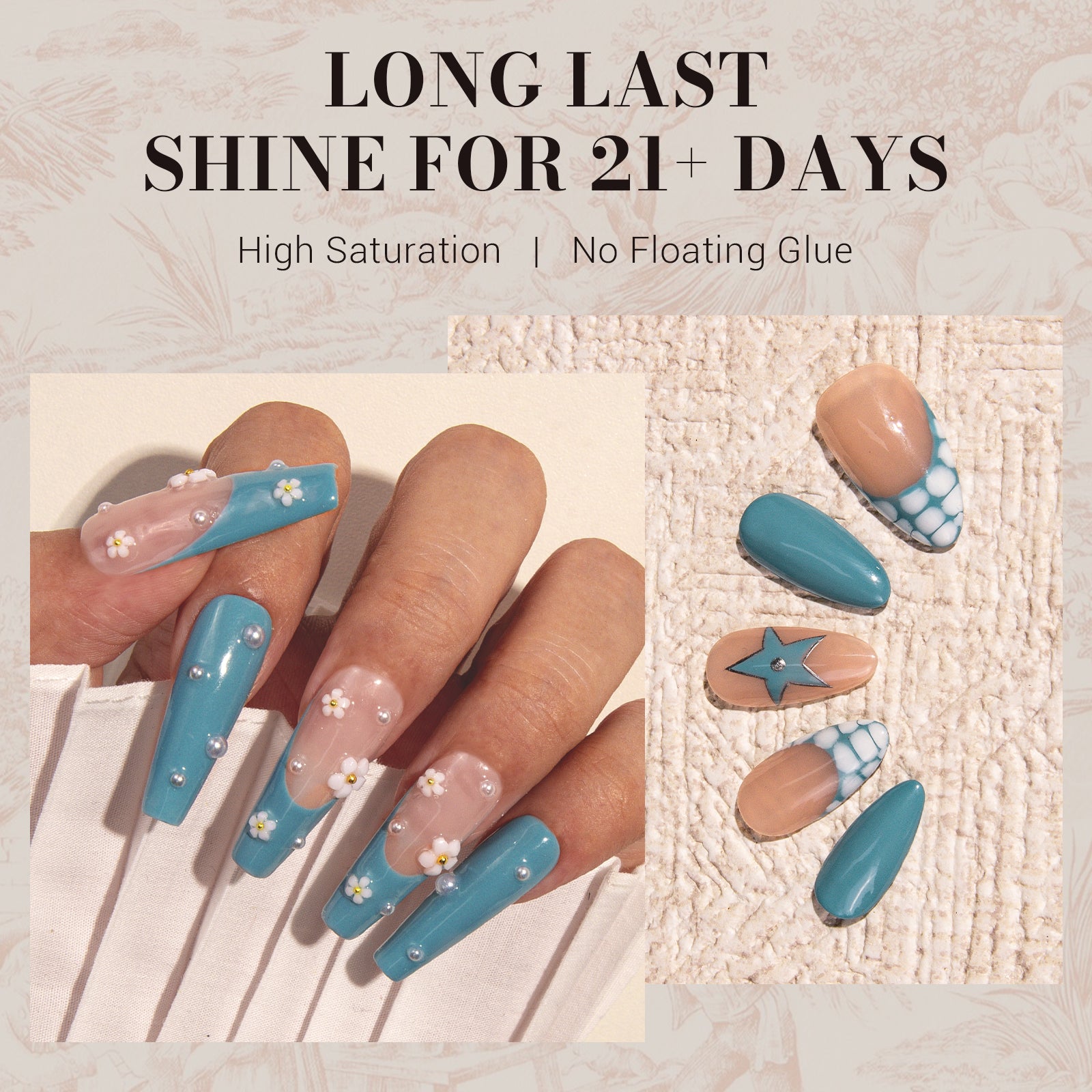 415 Dawn Blue - TPO-Free Faster UV Curing Gel Nail Polish 0.5 fl oz/15ml - 图片4