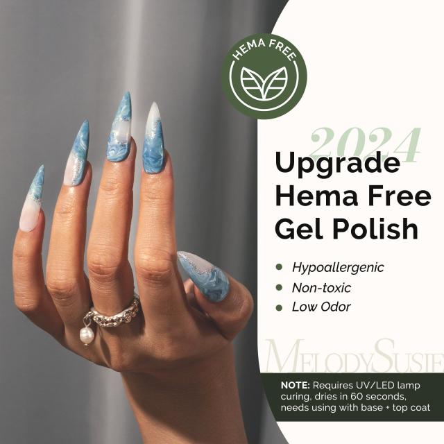 415 Dawn Blue - HEMA-Free Gel Nail Polish 0.5 fl oz/15ml